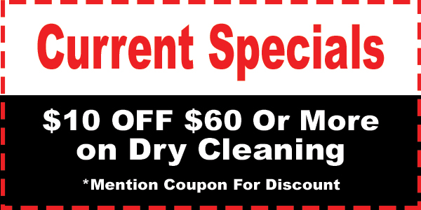 $10 off $60 or more on dry cleaning coupon